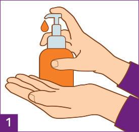 Schritt 1: Hände waschen und abtrocknen